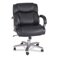 Lineage Big&tall Mid Back Task Chair 24.5" Back, Max 350lb, 19.5" To 23.25" High Black Seat,chrome,ships In 1-3 Business Days