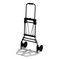 Stow-away Collapsible Medium Hand Truck, 275 Lb Capacity, 19 X 17.75 X 38.75, Aluminum