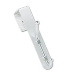 Over-the-panel Double-garment Hook, Satin Aluminum-chrome