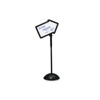 Double-sided Arrow Sign, Dry Erase Magnetic Steel, 25 1-2 X 17 3-4, Black Frame