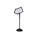 Double-sided Arrow Sign, Dry Erase Magnetic Steel, 25 1-2 X 17 3-4, Black Frame