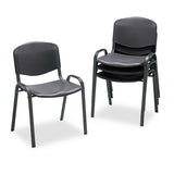 Stacking Chair, Blue Seat-blue Back, Black Base, 4-carton