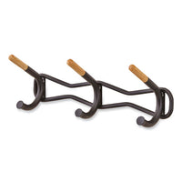 Family Coat Wall Rack, 3 Hook, 18.5w X 6.25d X 7.25h, Cream, Ships In 1-3 Business Days