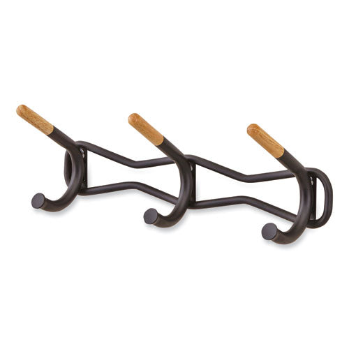 Family Coat Wall Rack, 3 Hook, 18.5w X 6.25d X 7.25h, Cream, Ships In 1-3 Business Days