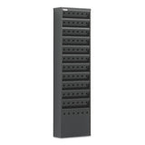 Steel Magazine Rack, 11 Compartments, 10w X 4d X 36.25h, Black