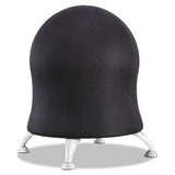 Zenergy Ball Chair, Black Seat-black Back, Silver Base