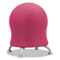 Zenergy Ball Chair, Supports Up To 250 Lb, Pink Fabric Seat, Silver Base