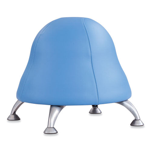 Runtz Ball Chair, Backless, Supports Up To 250 Lb, Baby Blue Vinyl Seat, Silver Base, Ships In 1-3 Business Days