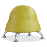 Runtz Ball Chair, Backless, Supports Up To 250 Lb, Green Vinyl Seat, Silver Base, Ships In 1-3 Business Days