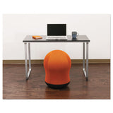Zenergy Swivel Ball Chair, Orange Seat-orange Back, Black Base
