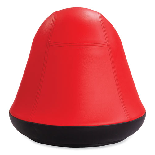 Runtz Swivel Ball Chair, Backless, Supports Up To 250 Lb, Red Vinyl, Ships In 1-3 Business Days