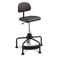 Task Master Economy Industrial Chair, 35" Seat Height, Supports Up To 250 Lbs., Black Seat-black Back, Black Base