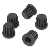 Task Master Tubular Base Inserts, Black, 5/set