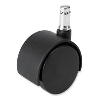 Task Master Carpet Casters, 2" Wheel, Black, 5/set, Ships In 1-3 Business Days
