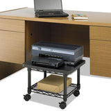 Underdesk Printer-fax Stand, One-shelf, 19w X 16d X 13.5h, Black