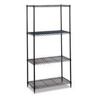 Industrial Wire Shelving, Four-shelf, 36w X 18d X 72h, Metallic Gray, Ships In 1-3 Business Days