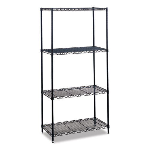 Industrial Wire Shelving, Four-shelf, 36w X 18d X 72h, Metallic Gray, Ships In 1-3 Business Days