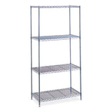Industrial Wire Shelving, Four-shelf, 36w X 24d X 72h, Metallic Gray, Ships In 1-3 Business Days