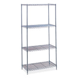 Industrial Wire Shelving, Four-shelf, 48w X 18d X 72h, Metallic Gray, Ships In 1-3 Business Days