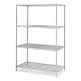 Industrial Wire Shelving, Four-shelf, 48w X 24d X 72h, Metallic Gray, Ships In 1-3 Business Days