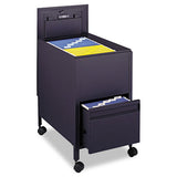 Locking Mobile Tub File With Drawer, Letter Size, 17w X 26d X 28h, Black