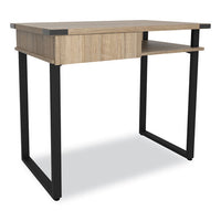 Mirella Soho Desk With Drawer, 36.25" X 22.25" X 30", Black, Ships In 1-3 Business Days