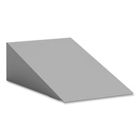 Single Sloped Metal Locker Hood Addition, 12w X 18d X 6h, Gray, Ships In 1-3 Business Days