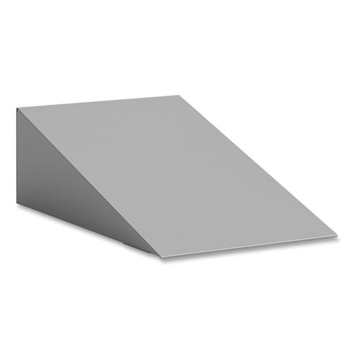 Single Sloped Metal Locker Hood Addition, 12w X 18d X 6h, Gray, Ships In 1-3 Business Days