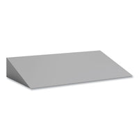 Triple Sloped Metal Locker Hood Addition, 36w X 18d X 6h, Gray, Ships In 1-3 Business Days