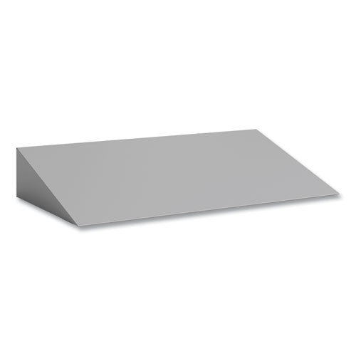 Triple Sloped Metal Locker Hood Addition, 36w X 18d X 6h, Gray, Ships In 1-3 Business Days