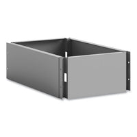 Single Continuous Metal Locker Base Addition, 11.7w X 16d X 5.75h, Gray, Ships In 1-3 Business Days