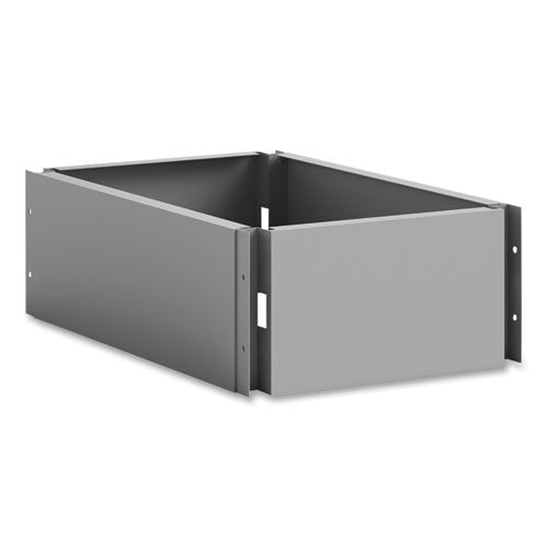 Single Continuous Metal Locker Base Addition, 11.7w X 16d X 5.75h, Gray, Ships In 1-3 Business Days