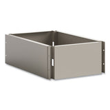 Single Continuous Metal Locker Base Addition, 11.7w X 16d X 5.75h, Tan, Ships In 1-3 Business Days