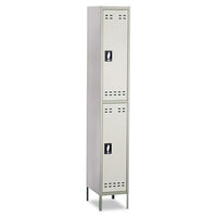 Double-tier Locker, 12w X 18d X 78h, Two-tone Tan