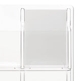 Reveal Clear Literature Displays, 9 Compartments, 30w X 2d X 36.75h, Clear