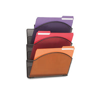 Onyx Steel Wall Pocket, Legal, Black 15 X 3 X 9