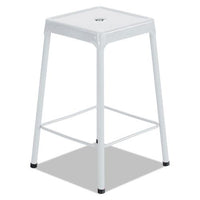 Stool,steel, White