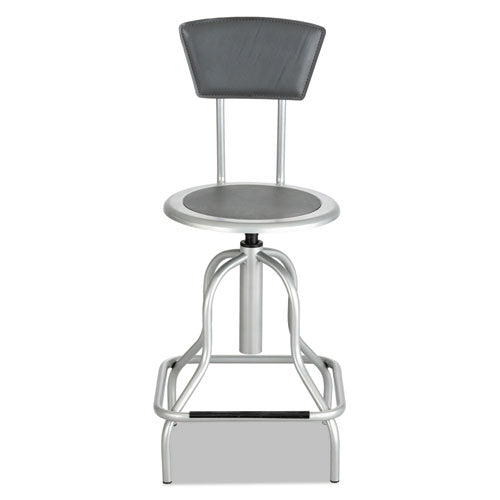 Diesel Industrial Stool With Back, 27