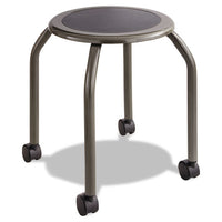 Diesel Industrial Stool With Stationary Seat, 30" Seat Height, Supports Up To 250 Lbs., Pewter Seat-pewter Back, Pewter Base