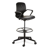 Shell Extended-height Chair, Supports Up To 275 Lb, 22" To 32" High Black Seat, Black Back/base, Ships In 1-3 Business Days