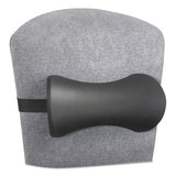 Lumbar Support Memory Foam Backrest, 14.5w X 3.75d X 6.75h, Black