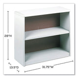 Valuemate Economy Bookcase, Two-shelf, 31.75w X 13.5d X 28h, Gray, Ships In 1-3 Business Days