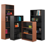 Value Mate Series Metal Bookcase, Five-shelf, 31-3-4w X 13-1-2d X 67h, Black