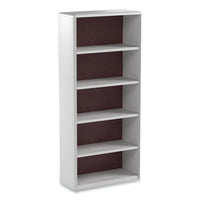 Valuemate Economy Bookcase, Five-shelf, 31.75w X 13.5d X 67h, Gray, Ships In 1-3 Business Days