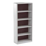 Valuemate Economy Bookcase, Five-shelf, 31.75w X 13.5d X 67h, Gray, Ships In 1-3 Business Days