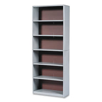 Valuemate Economy Bookcase, Six-shelf, 31.75w X 13.5d X 80h, Gray, Ships In 1-3 Business Days