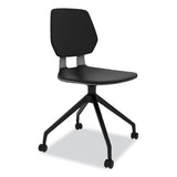 Commute Guest Chair, 25" X 25" X 34.25", Black Seat, Black Back, Black Base, Ships In 1-3 Business Days