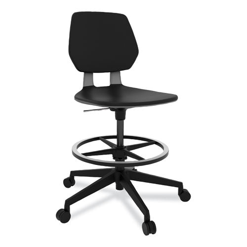 Commute Extended Height Task Chair, Up To 275 Lb, 22.25" To 32.25" Seat Height, Black Seat/back/base, Ships In 1-3 Bus Days