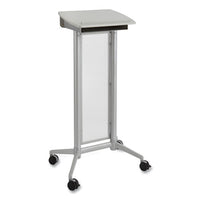 Impromptu Lectern, 26.5 X 18.75 X 46.5, Gray, Ships In 1-3 Business Days