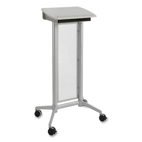 Impromptu Lectern, 26.5 X 18.75 X 46.5, Gray, Ships In 1-3 Business Days